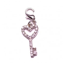 Crystal Heart Key
